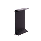 Black adjustable stand on a white background