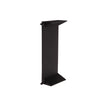 Black metal stand on a white background