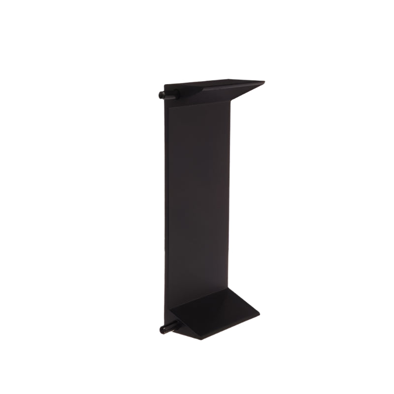 Black metal stand on a white background