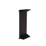 Black metal stand on a white background