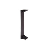 Black metal stand on a white background