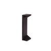 Black metal bracket on a white background