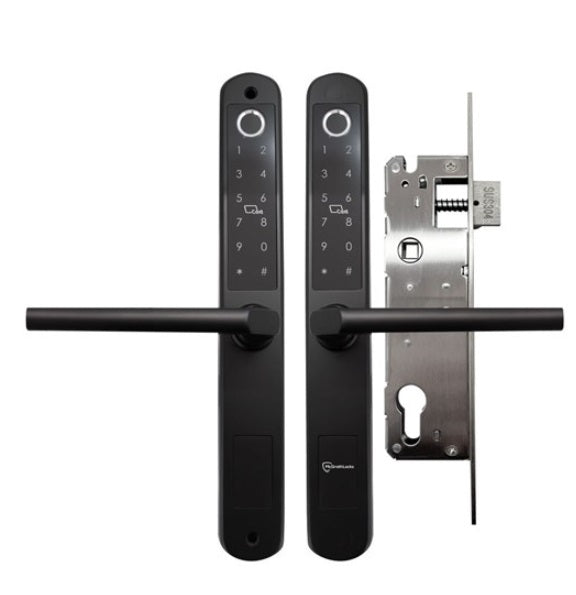 McGrath A210 Slimline Double Sided Digital Lock, Black Finish with Euro Style 35mm Backset Mortice Lock