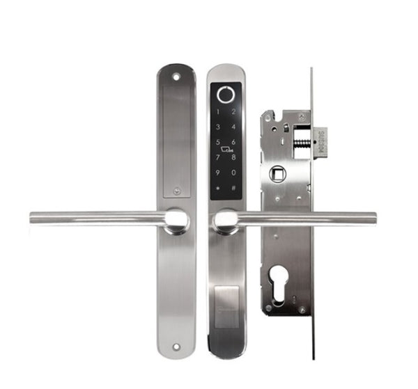 McGrath A210 Slimline Digital Lock, Satin Chrome  Euro Style 28mm Backset