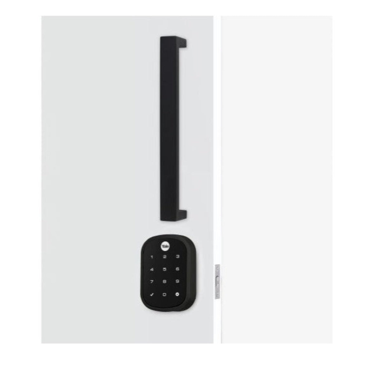 Yale Assure SL Entrance Set with 143x600 Pull Handle – Matt Black