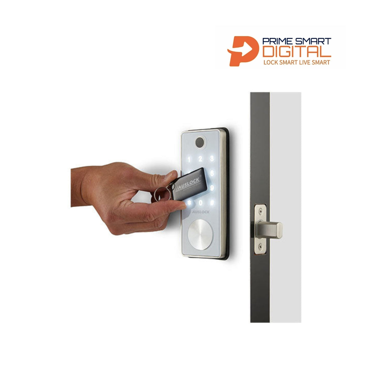 Auslock Dead Bolt Series (T11B) Smart Deadbolt Door Lock White