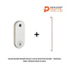 Zanda Bundle Stealth Smart Lock & Duke Pull Handle – Stainless Steel  600mm Back to back