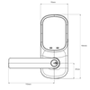YALE ASSURE KEYED LEVER SATIN CHROME WITH YALE HOME MODULE Satin Chrome