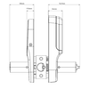 YALE ASSURE KEYED LEVER SATIN CHROME WITH YALE HOME MODULE Satin Chrome