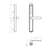 YALE UNITY HD USSL INDURO 50BS 4P S SS STRIKE Matt Black