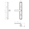 YALE UNITY HD USSL INDURO 50BS 4P S SS STRIKE Matt Black
