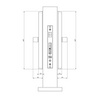 YALE UNITY HD USSL INDURO 30BS 4P L SS STRIKE Matt Black