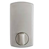 Wall-mounted light fixture with a metallic finish on a white background
