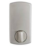 Wall-mounted light fixture with a metallic finish on a white background