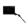 Black electronic device with a cord on a white background, featuring the Hafele logo.