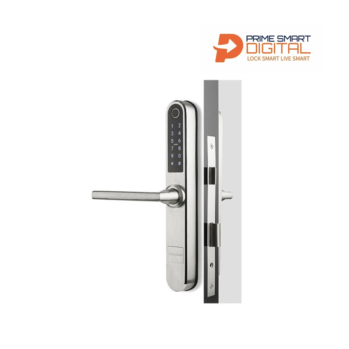 Auslock Slim Series Smart Door Lock (Silver) S31B