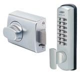 Lockwood Dx Digital Keypad With 002 Deadlatch With Knob Tp Satin Chrome