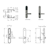 Schlage Omnia Fire Rated Smart Lock Matt Black SCEOM99XMB